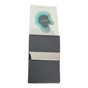 MaxGear Business Card, Credit Card Holder PU Leather Stainless 2.2"x3.5" NEW